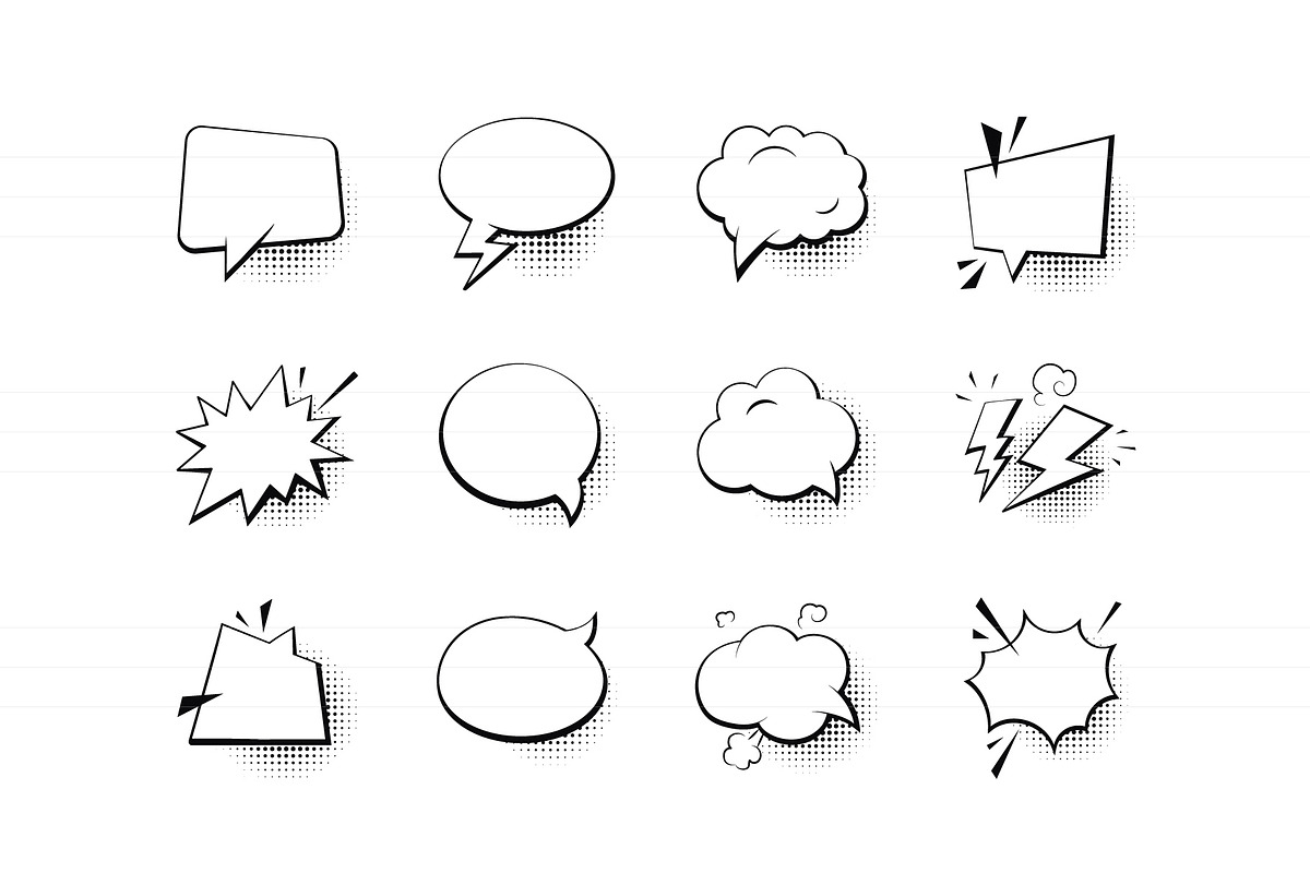 Speech bubbles collection, an Object Graphic by Boyko Pictures (Photo 9 of 11)