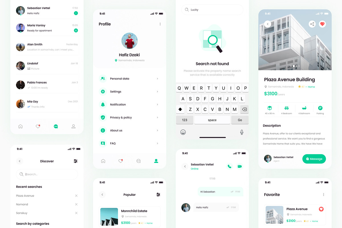 Estatio UI Kit, a Templates & Theme by Kawalan Studio (Photo 3 of 6)