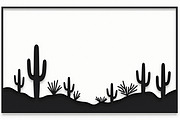 Wild Desert Cactus Scene Set, an Illustration by hafijul (Thumbnail 13 of 15)