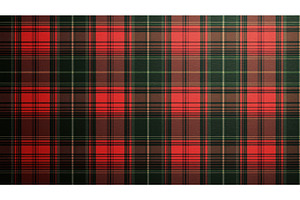Red, green, and brown tartan plaid, a Texture Illustration by Sergey Kotenev