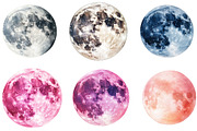 Celestial Moon Clipart Bundle, an Illustration by Pixels.Craft (Thumbnail 4 of 6)