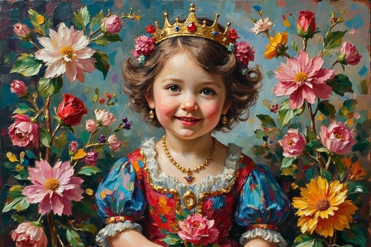 Baby Empress Bundle Oil Painting, a Person Illustration by PLUM&FIGS (Photo 9 of 13)