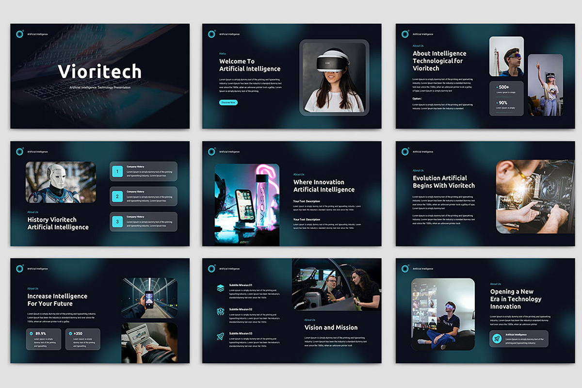 Vioritech Presentation Template, a Presentation Template by TypeMakers (Photo 4 of 5)