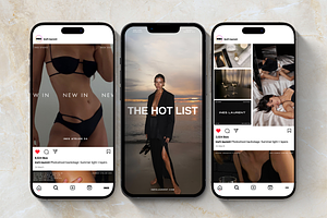 INES IV: COMPLETE INSTAGRAM SUITE, a Social Media Template by Alice Revel Co