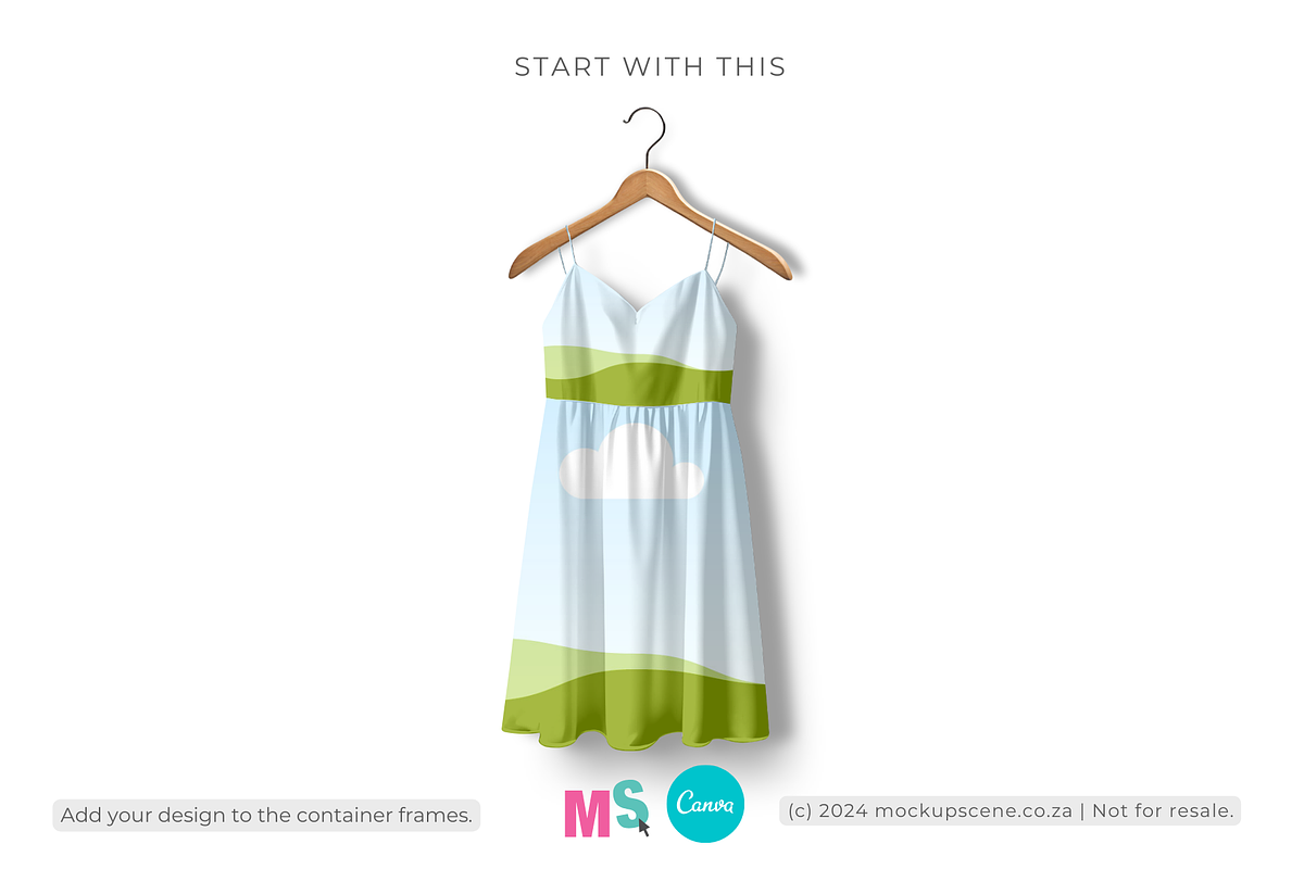 Ladies Sun Dress Canva Mockup, an Apparel Mockup by Mockup Scene (Photo 11 of 14)