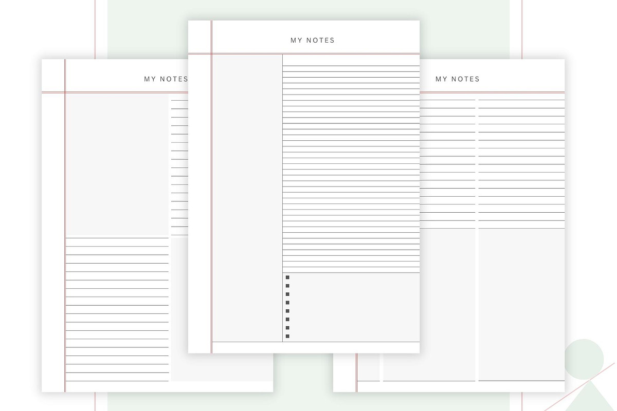 Digital Notes Templates, a Stationery Template by CreativeBundlex (Photo 5 of 8)