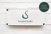 Swan Logo Template | Canva & AI, a Branding & Logo Template by Elibee (Thumbnail 2 of 6)
