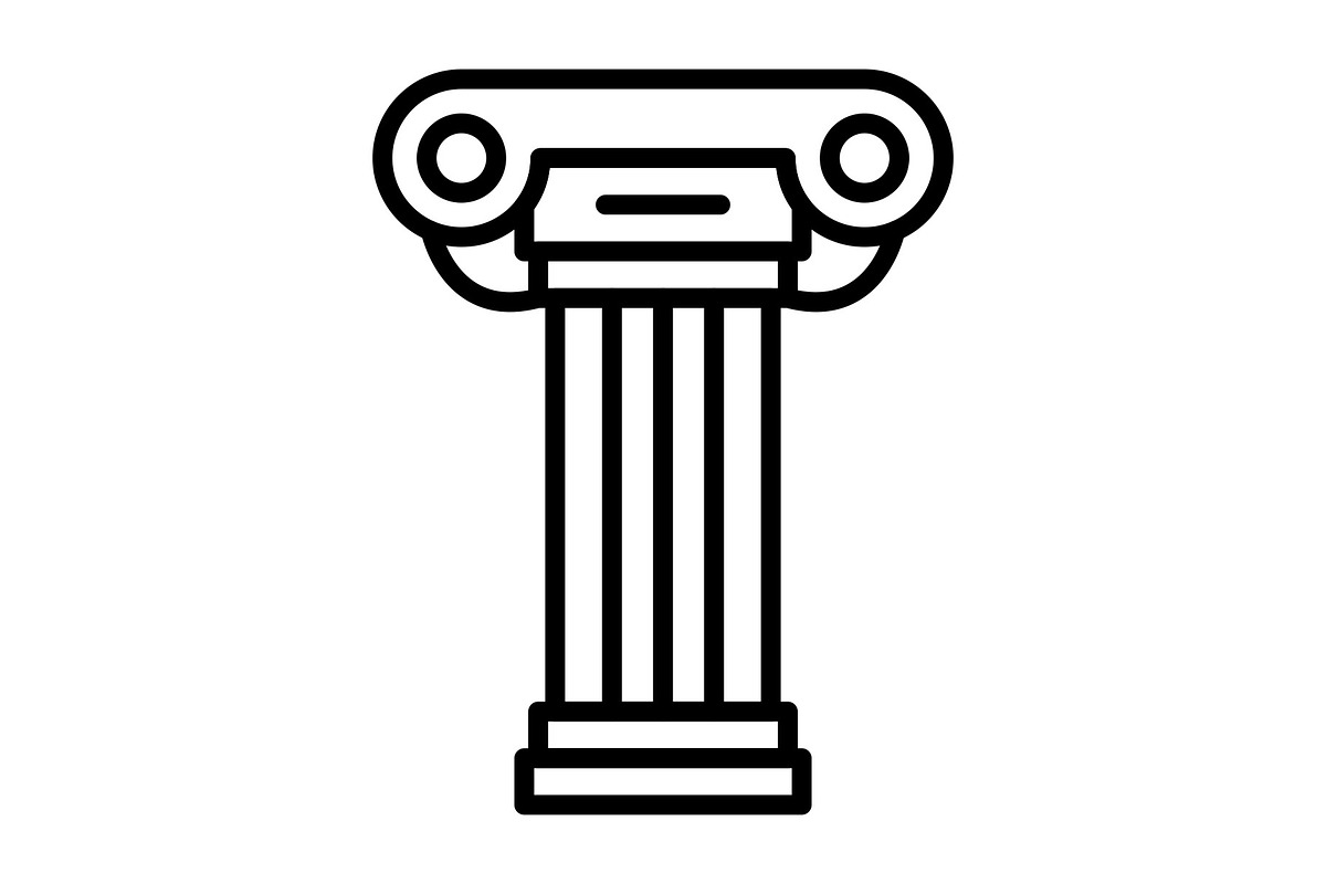 Column Line Icon, an Icon by Pexelpy