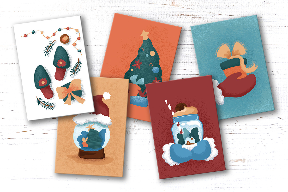 Silent Christmas Greeting Cards, a Decorative Illustration by RabbitAndPencil (Photo 8 of 8)