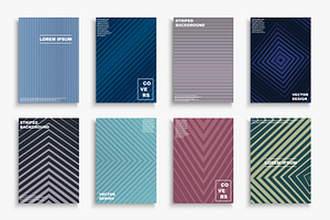 Color Minimalistic Striped Covers