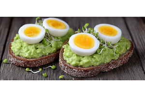 Avocado egg sandwiches, constructed, a Food & Drink Photo by ZinetroN