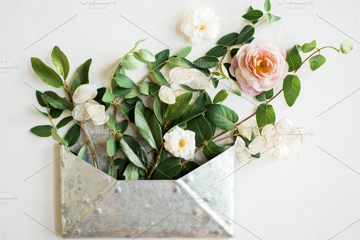 Wedding Mockup Flowers Styled Stock, a Mockup by LaPorte Images