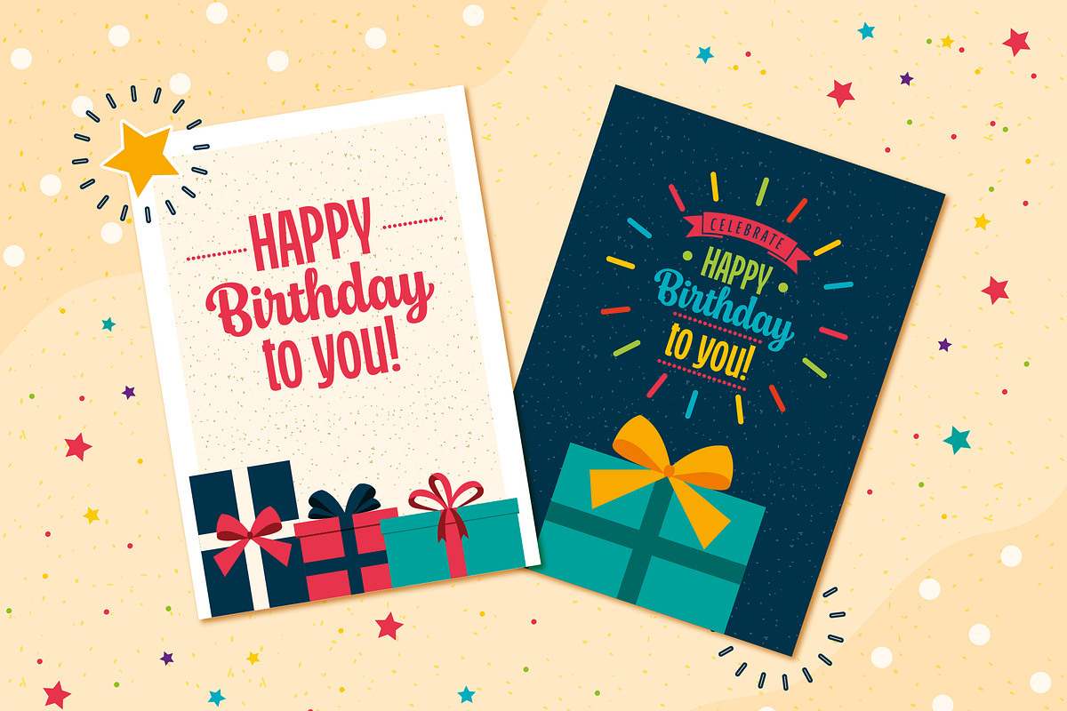 Happy Birthday Card Set, a Templates & Theme by studiogstock