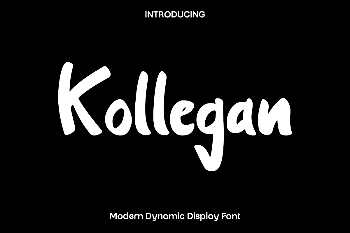 Kollegan - Modern Display Font, a Handwritten Font by Luna Shop (Photo 1 of 8)