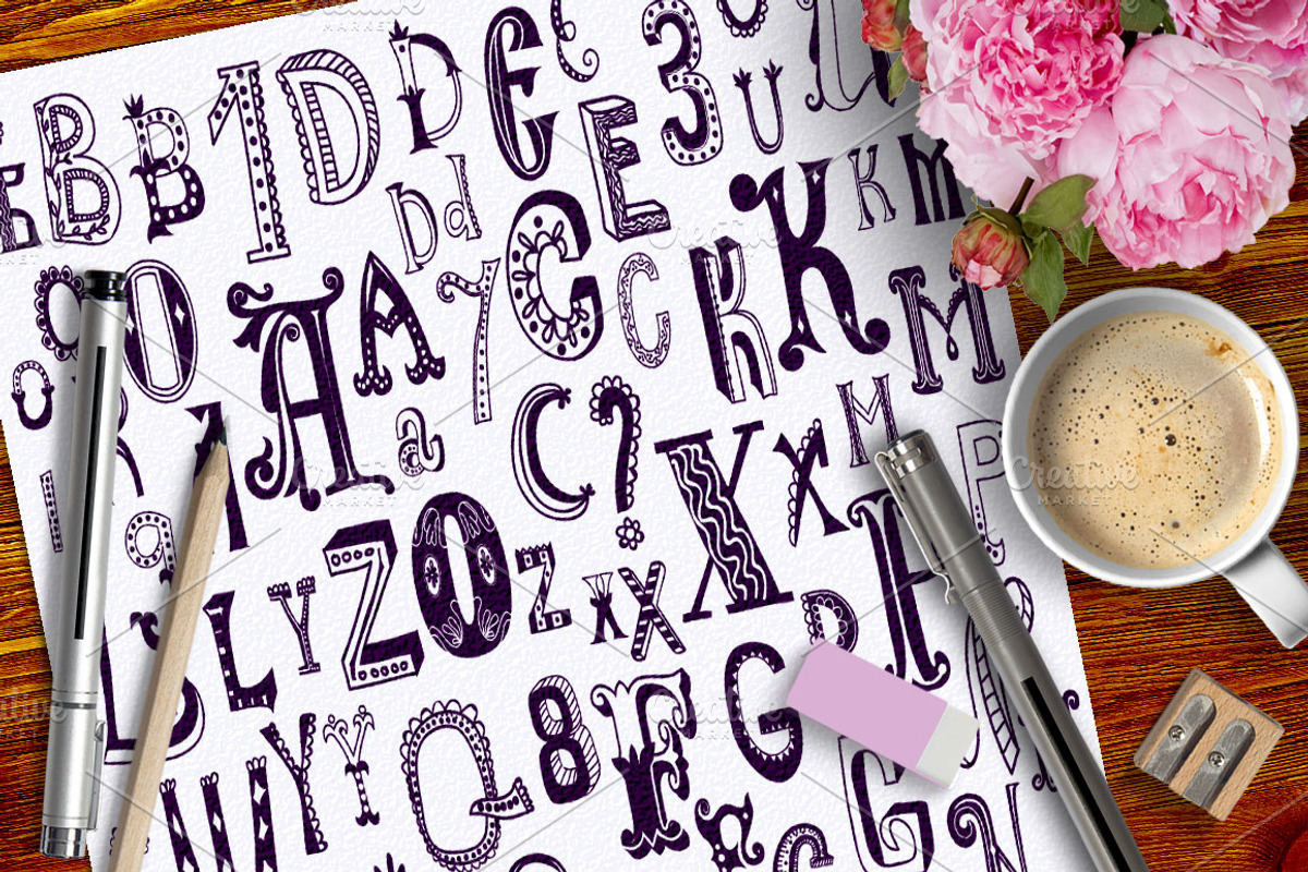 Fairy Tale Font with Extras preview 2