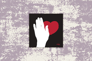 Minimalist Love Poster, a Decorative Illustration by PsychocheArt