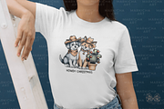 Christmas Dogs Clipart Bundle, an Illustration by Markicha Art (Thumbnail 4 of 7)
