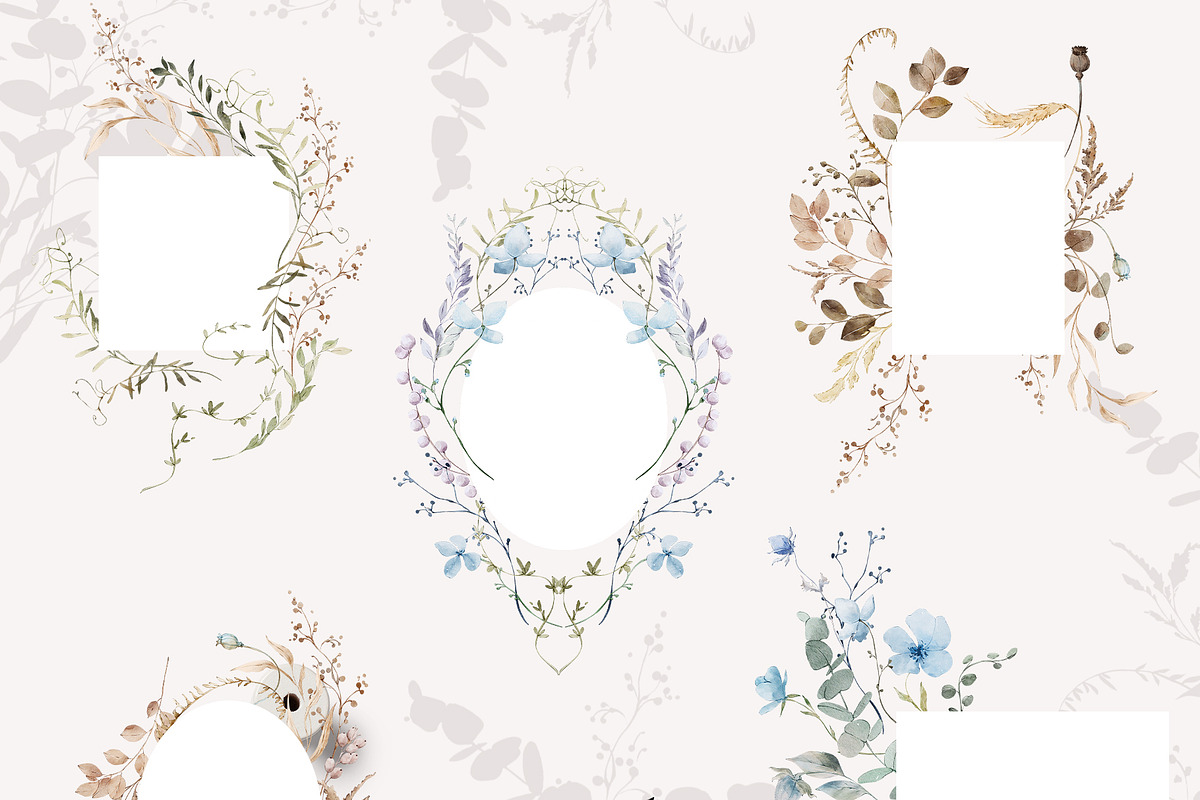 WINTER FLORALS watercolor set, a Decorative Illustration by Yuliia Lashevska (Photo 8 of 12)
