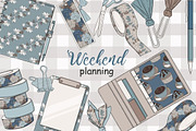 Weekend Planning Collection, a Work Illustration by GlamArtZhanna (Thumbnail 2 of 3)
