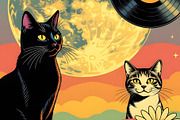 Cats Rule, an Animal Illustration by Sharon Schwalbe (Thumbnail 1 of 3)