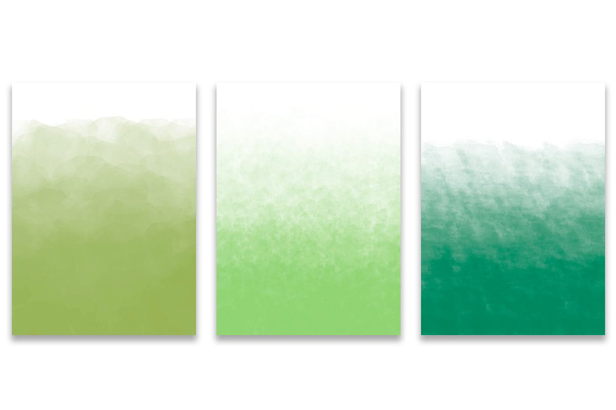 Green watercolor backgrounds, a Texture Graphic by GraphicRain (Photo 5 of 7)