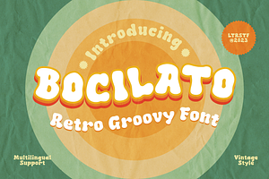 Bocilato - Groovy Font