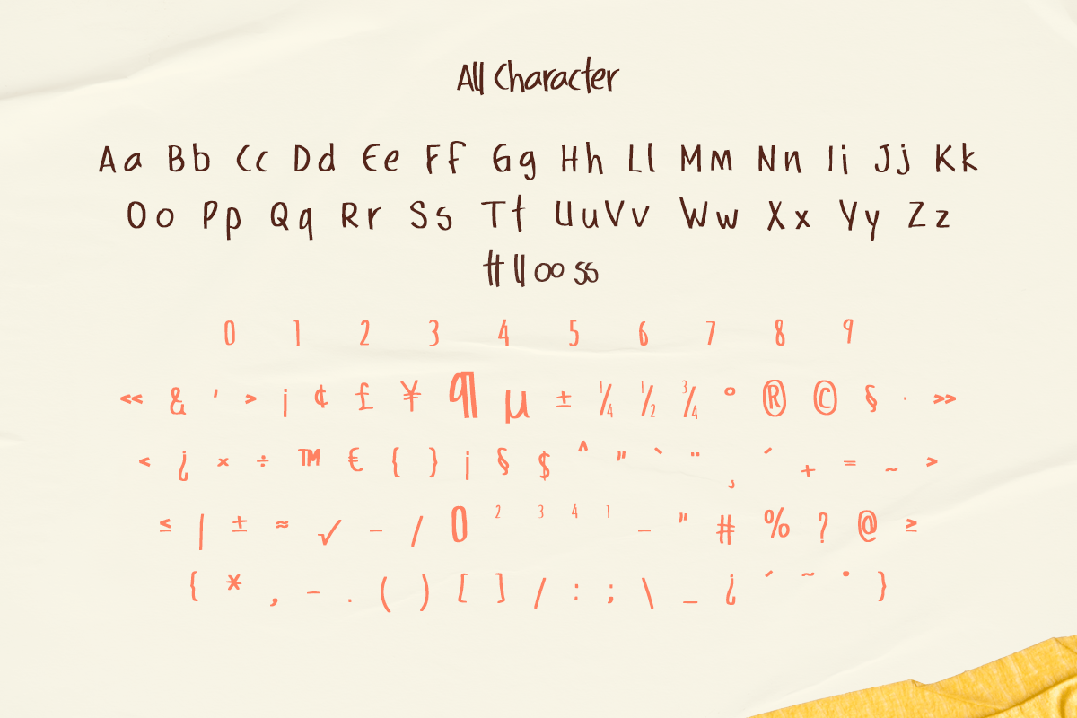 Markey Simple Handwritten, a Handwritten Font by Glyphstyle (Photo 8 of 10)