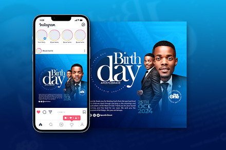 Birthday flyer template