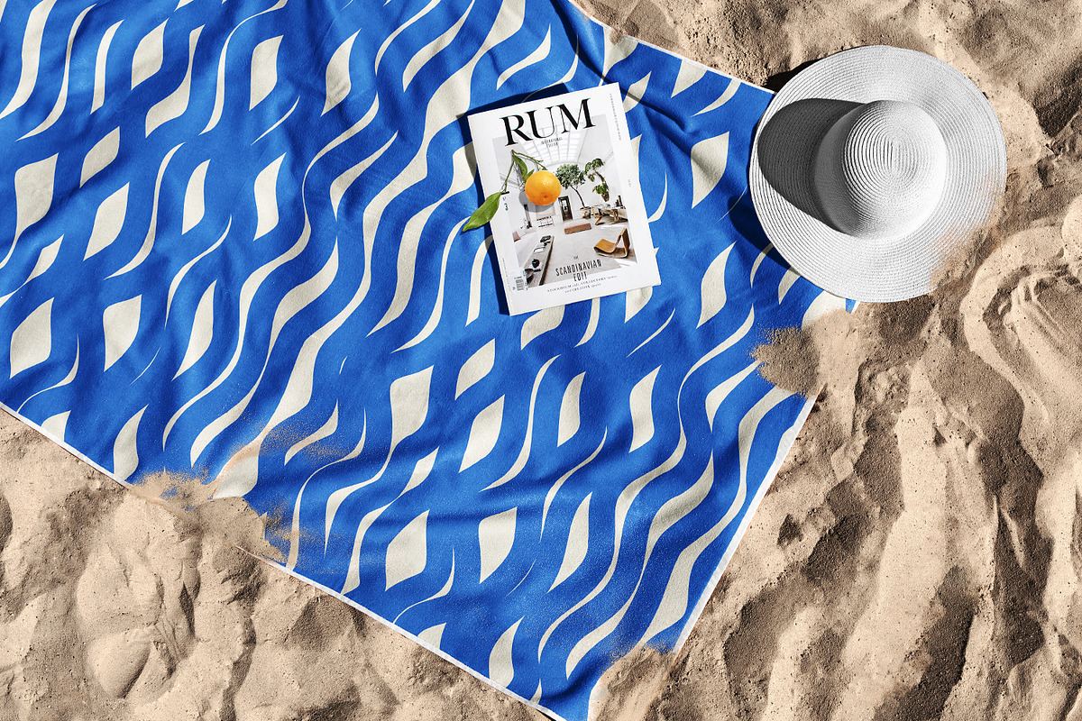 Marine Waves, a Pattern Graphic by MalyskaStudio (Photo 7 of 12)