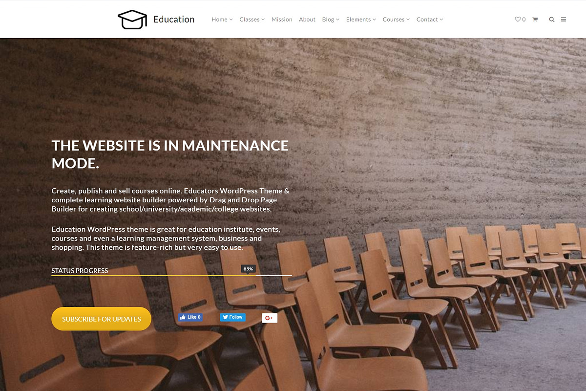 Education & Courses WordPress Theme, a WordPress Template by Visualmodo (Photo 12 of 41)