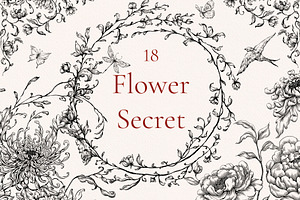 Flower Secret, a Decorative Illustration by Ekaproeka