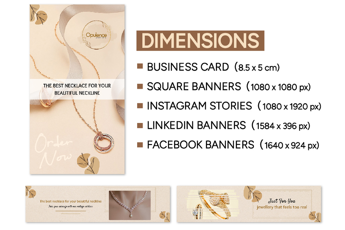 Jewelry Business Marketing Kit, a Social Media Template by Branding by Kellsey (Photo 3 of 5)
