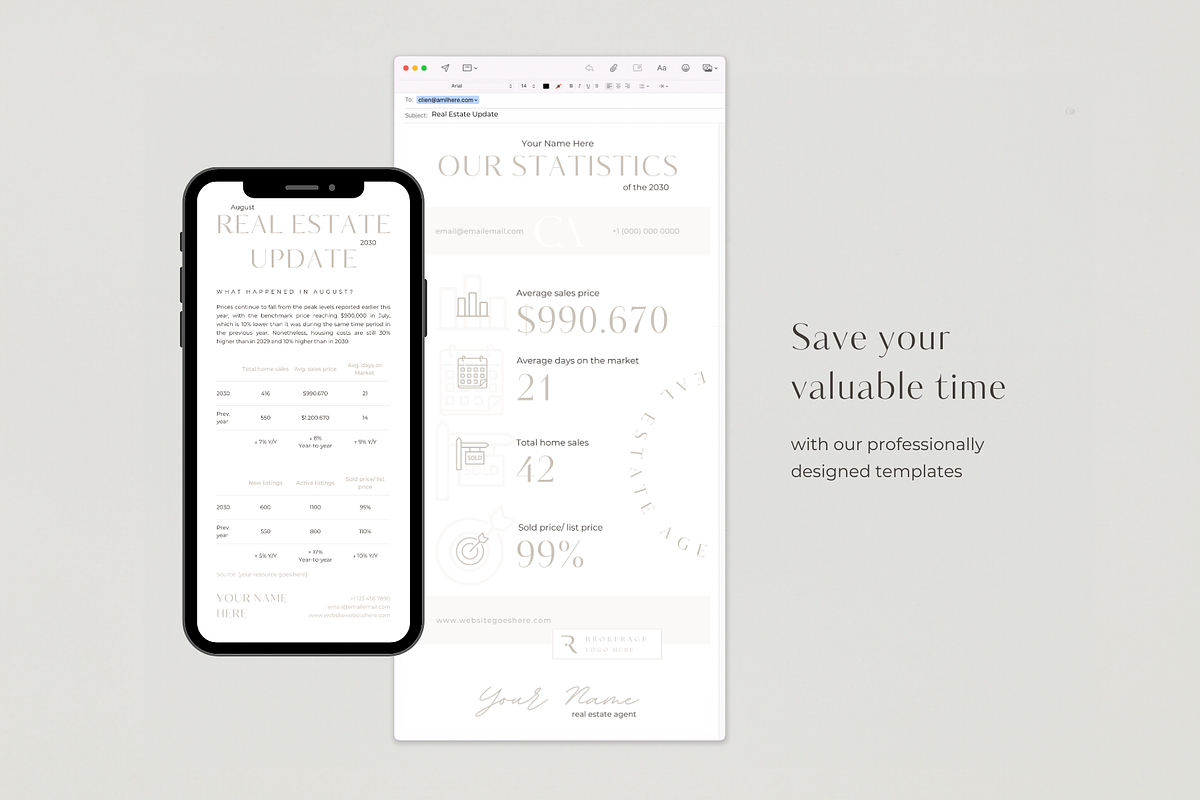 Real Estate Email Marketing Template, a Marketing Template by EstateElements (Photo 8 of 9)