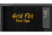 Gold Foil Photoshop Text Effect, a Layer Style Add-On by MRI STUDIO (Thumbnail 14 of 29)