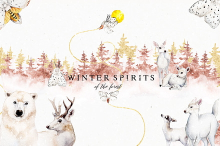 WINTER SPIRITS-Watercolor collection