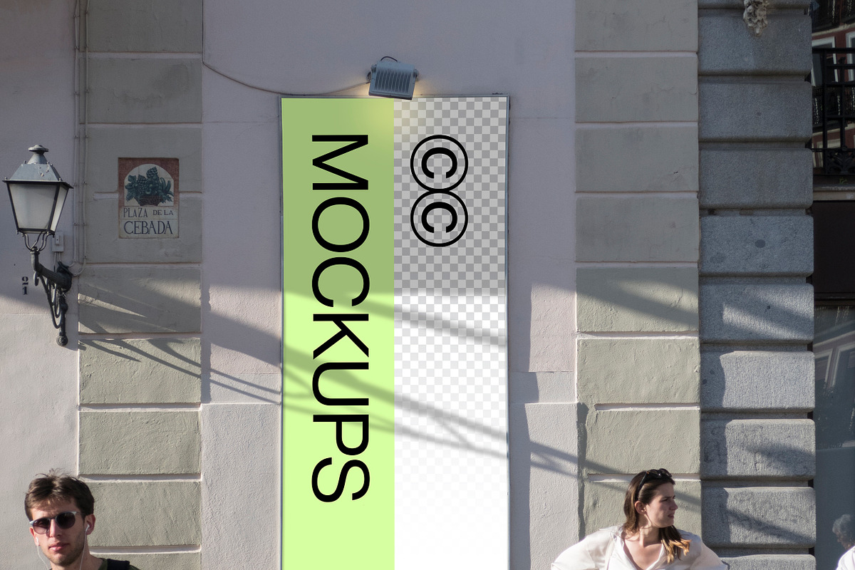 Madrid Street Sign Mockup S011, an Advertising Mockup by CC Mockups (Photo 2 of 6)