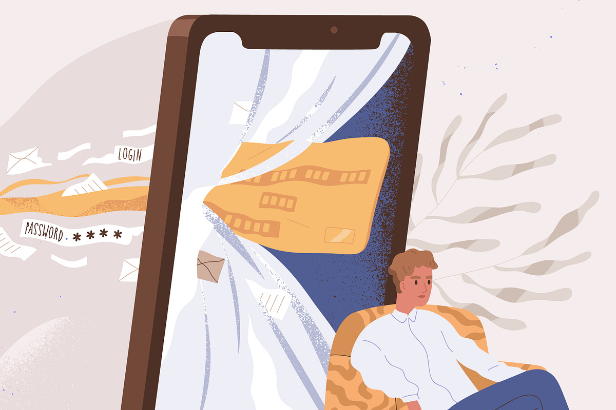 Hacker conduct phishing attack, a Person Illustration by Good Studio (Photo 3 of 3)