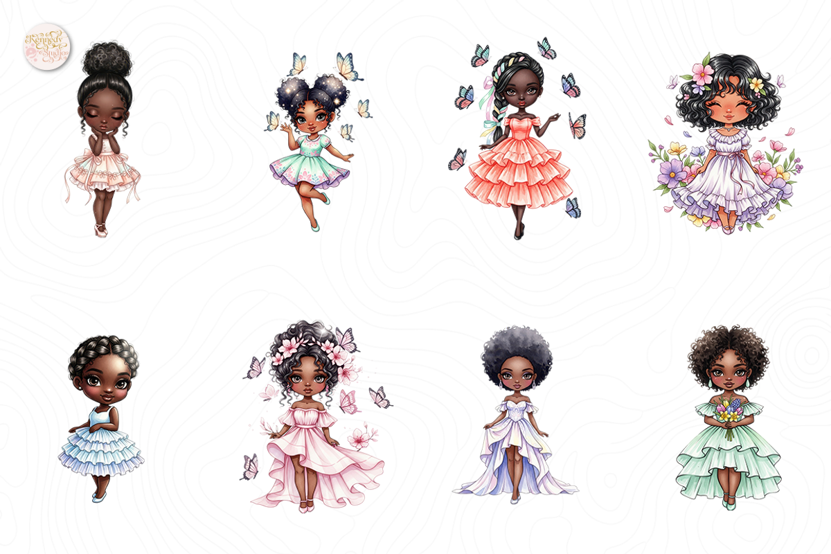 Spring Fashion Black Girl PNG, a Person Illustration by KennedyStudio (Photo 2 of 4)