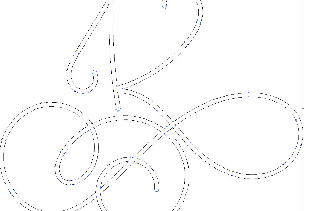 A Hairline Monogram Font preview 3