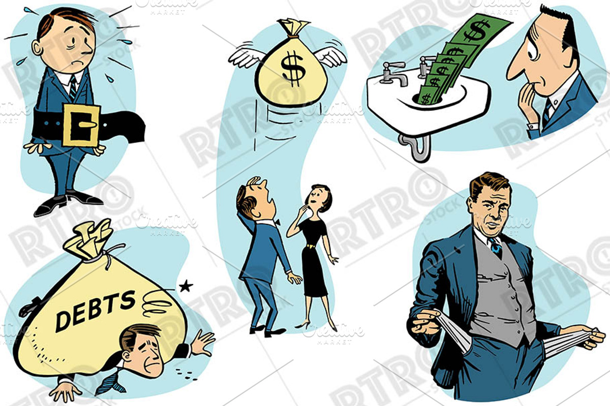 RTRO Money & Debt 1, an Illustration by RTRO Stock (Photo 2 of 5)