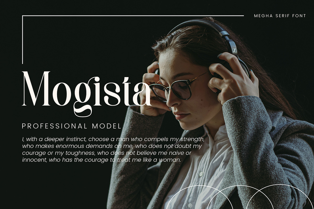 Megha - Elegant Serif Font, a Serif Font by Aqeel_Art (Photo 2 of 12)