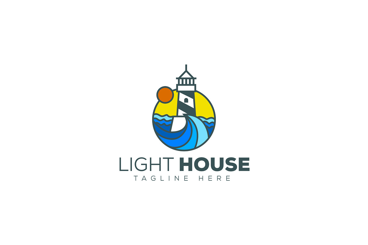Light House Logo, a Branding & Logo Template by Xoovion