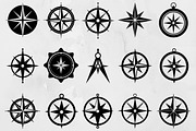 Compass Silhouette SVG, a Technology Illustration by newminddesign (Thumbnail 1 of 5)