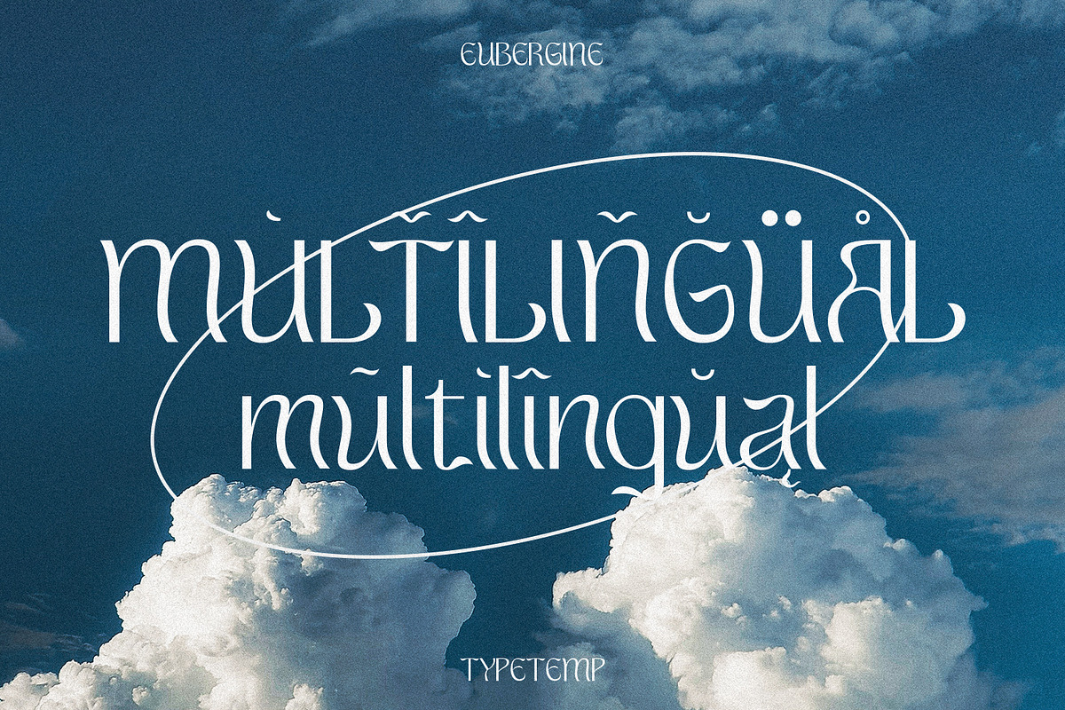 EUBERGINE - Display, a Font by Typetemp Studio (Photo 15 of 16)