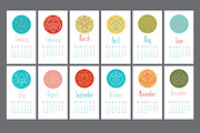 Calendar 2016 with abstractions, a Decorative Illustration by Feday (Thumbnail 2 of 3)