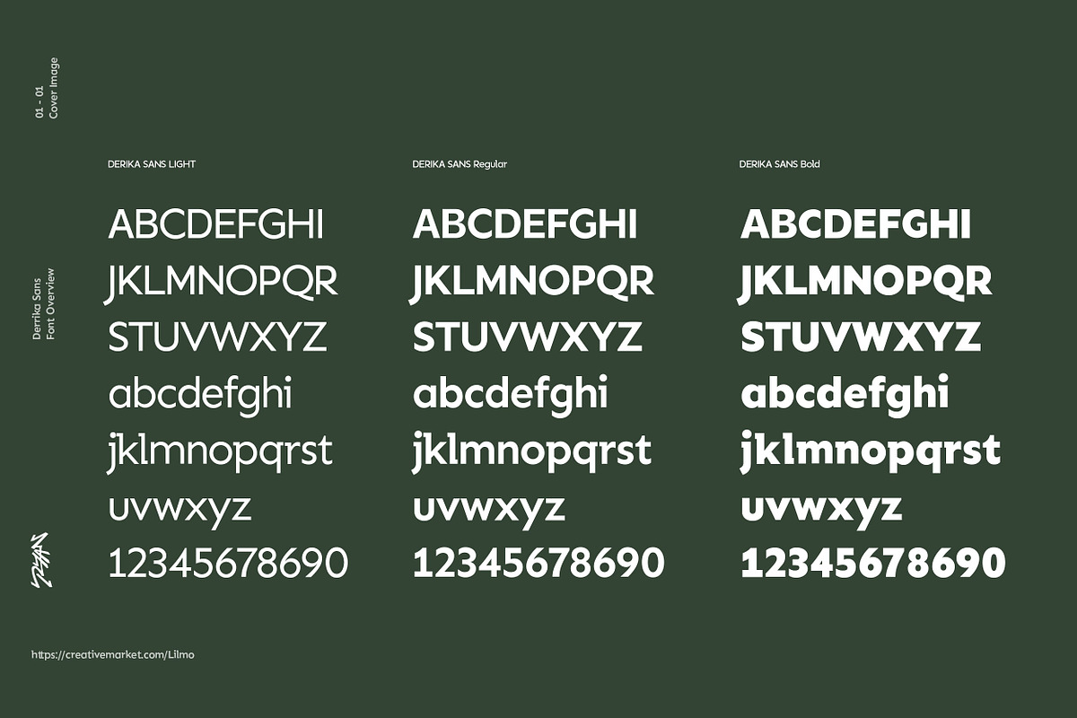 Derika Sans - Sans Serif Font, a Sans Serif Font by Ryan Rivaldo Vierra (Photo 3 of 12)