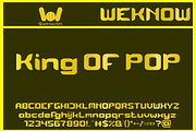 King of POP, a Font by weknow (Thumbnail 1 of 8)
