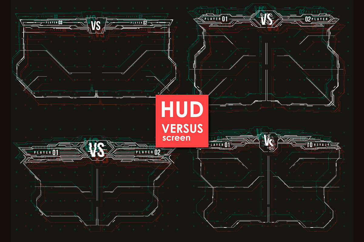 Set of Versus Screen in HUD Style., an Object Graphic by Andrew_Derr (Photo 3 of 6)