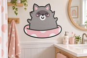 Raccoon Character Bundle, an Animal Illustration by Palau (Thumbnail 5 of 9)