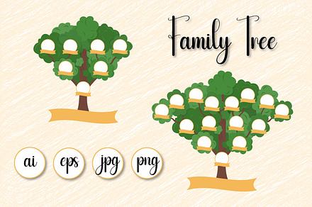 Family Genealogical Tree Template